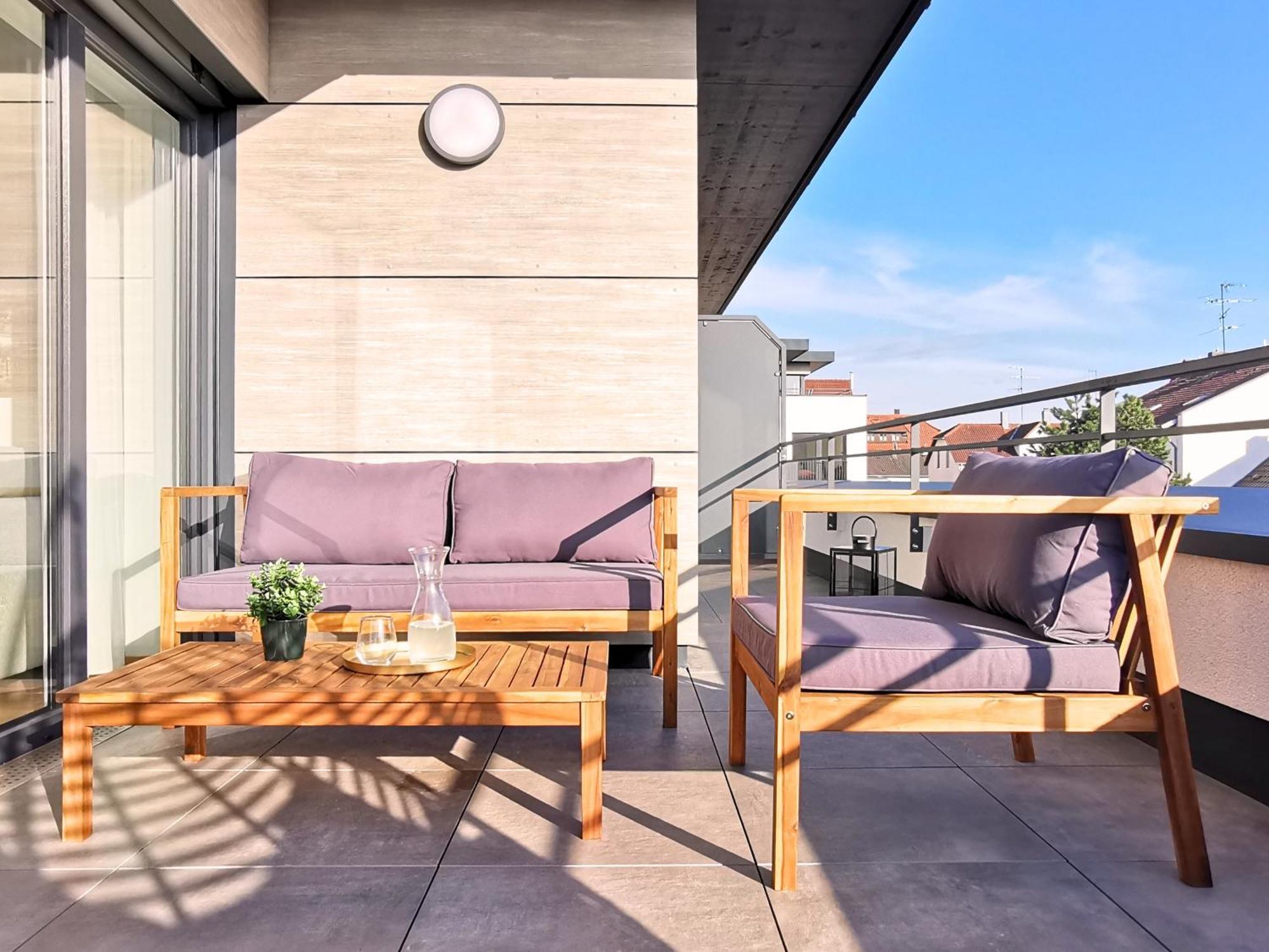 Appartement Fynbos Penthouse Deluxe, Balkon, Parkplatz à Straubing Extérieur photo