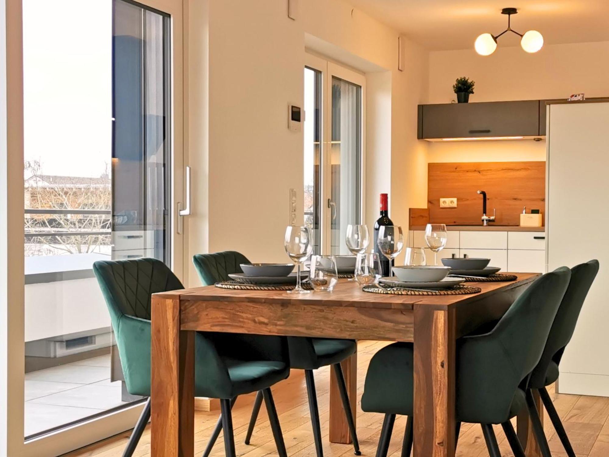 Appartement Fynbos Penthouse Deluxe, Balkon, Parkplatz à Straubing Extérieur photo