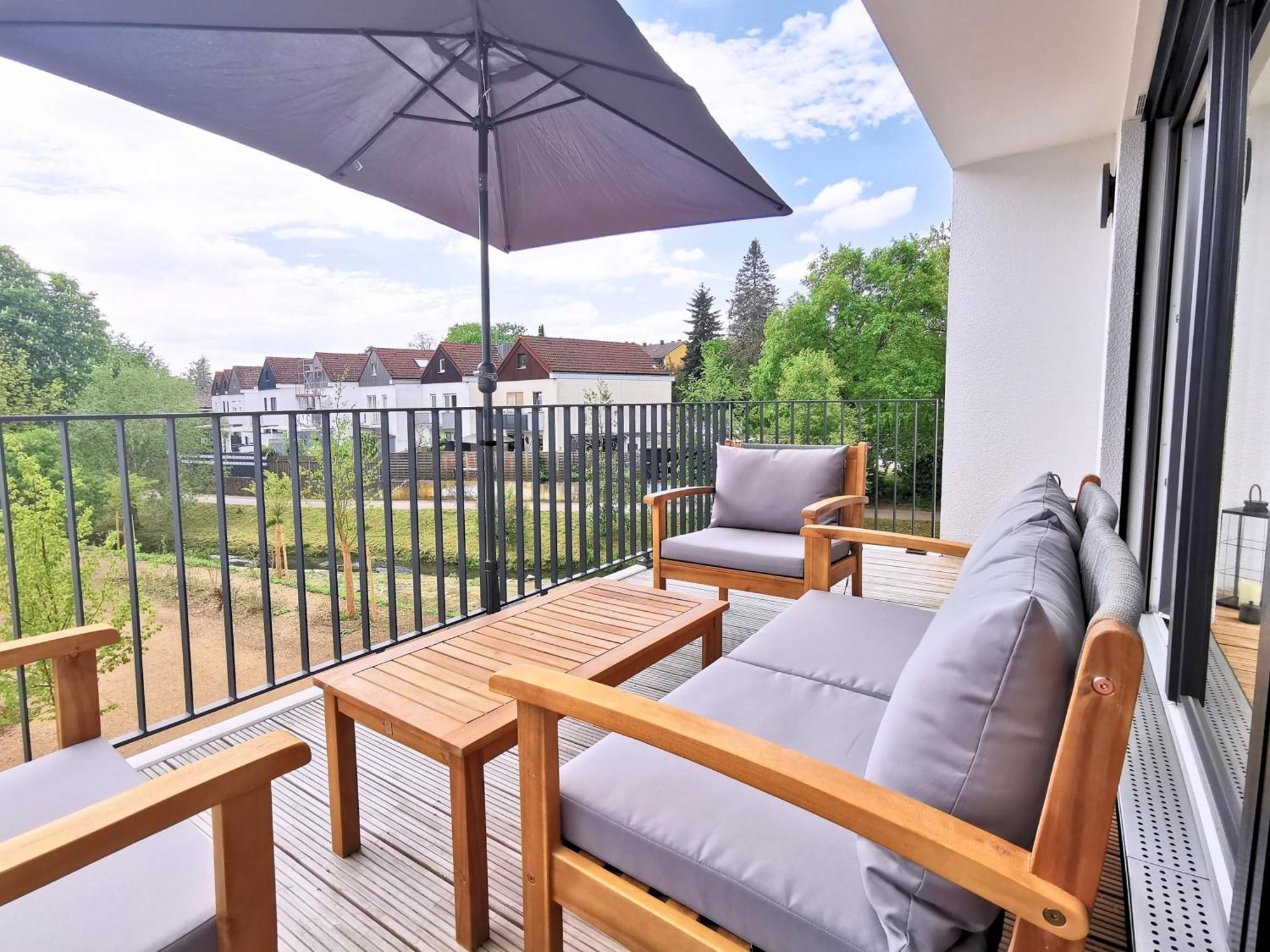 Appartement Fynbos Penthouse Deluxe, Balkon, Parkplatz à Straubing Extérieur photo